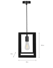 Load image into Gallery viewer, BRUNSWICK CEILING PENDANT, SMALL IN BLACK