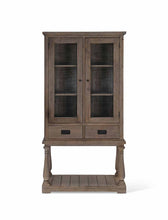 Load image into Gallery viewer, PINE GLASS DISPLAY UNIT NATURAL