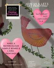Load image into Gallery viewer, ✨ Watercolour & Doodle Bird Workshop ✨31st January 2026