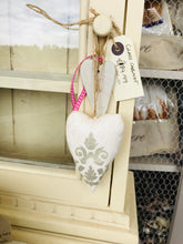 Load image into Gallery viewer, Canvas heart Hanging Small