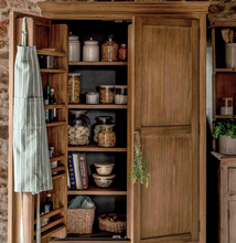 Load image into Gallery viewer, PANTRY NATURAL WOOD UNIT