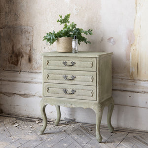 Three drawer, bedside table