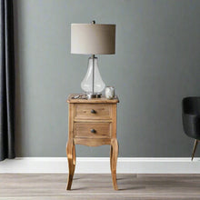 Load image into Gallery viewer, TWO DRAWER NATURAL BEDSIDE