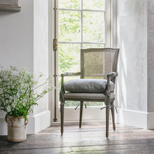 Load image into Gallery viewer, Kensington Carver dining chair with rock grey cushion
