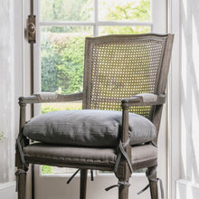 Load image into Gallery viewer, Kensington Carver dining chair with rock grey cushion