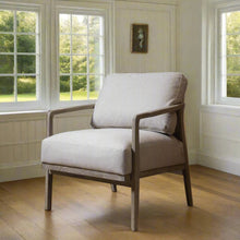 Load image into Gallery viewer, OATMEAL ROPE BACK CURVED ARMCHair