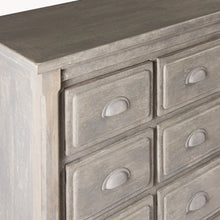 Load image into Gallery viewer, Distressed grey 15 drawer chest