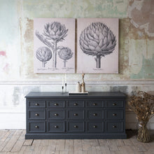Load image into Gallery viewer, 15 Draw charcoal chest of drawers
