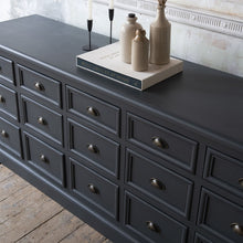 Load image into Gallery viewer, 15 Draw charcoal chest of drawers
