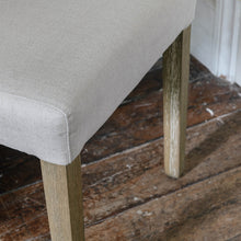 Load image into Gallery viewer, Cream button back dining chair