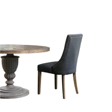 Load image into Gallery viewer, Charcoal, padded dining chair