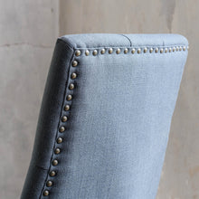 Load image into Gallery viewer, Charcoal, padded dining chair