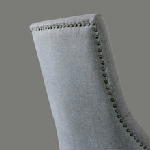 Load image into Gallery viewer, Grey, padded dining chair
