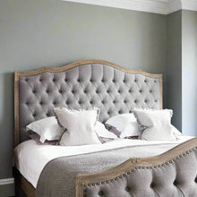 Load image into Gallery viewer, Classic french style upholstered oak bedroom suite