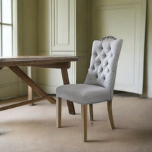 Load image into Gallery viewer, SOFT GREY BARREL BACK DINING CHAIR
