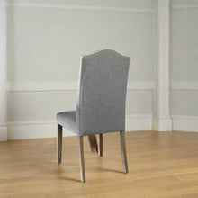 Load image into Gallery viewer, Soft grey button back dining chair