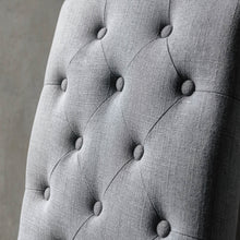 Load image into Gallery viewer, Soft grey button back dining chair
