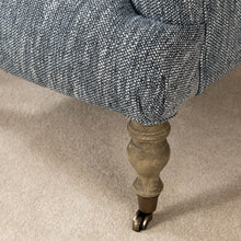 Load image into Gallery viewer, UPHOLSTERED SOFT GREY OAK OCCASIONAL CHAIR