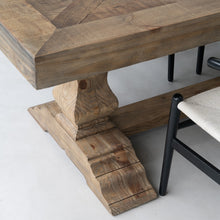 Load image into Gallery viewer, COUNTRY HOMES & INTERIORS: LARGE SALVAGED BLEACHED PINE DINING TABLE