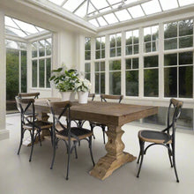 Load image into Gallery viewer, COUNTRY HOMES & INTERIORS: SALVAGED BLEACHED PINE DINING TABLE