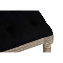Load image into Gallery viewer, BLACK LINEN BENCH