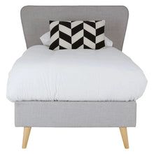 Load image into Gallery viewer, DENMARK SCANDINAVIAN LIGHT GREY SINGLE BED
