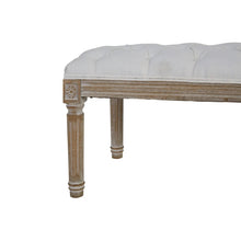 Load image into Gallery viewer, CHELSEA TOWNHOUSE CREAM LINEN BENCH
