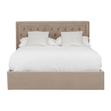 Load image into Gallery viewer, BURLEIGH MINK VELVET DOUBLE OTTOMAN BED