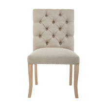 Load image into Gallery viewer, CHELSEA TOWNHOUSE NATURAL LINEN DINING CHAIR
