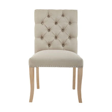 Load image into Gallery viewer, CHELSEA TOWNHOUSE NATURAL LINEN DINING CHAIR