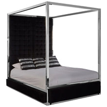 Load image into Gallery viewer, MONACO BLACK VELVET BED