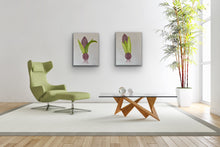 Load image into Gallery viewer, Organic Hyacinth Bulb Original Canvas Pair By Kerrie Griffin