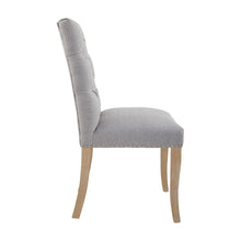 Load image into Gallery viewer, CHELSEA TOWNHOUSE GREY LINEN DINING CHAIR