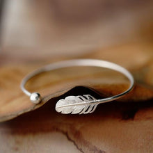 Load image into Gallery viewer, Angel Feather 925 Sterling Silver Bracelet Bangle - Limited Edition
