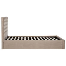 Load image into Gallery viewer, BURLEIGH MINK VELVET DOUBLE OTTOMAN BED