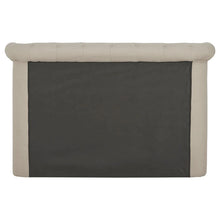 Load image into Gallery viewer, KENT KINGSIZE BEIGE HOPSACK VELVET BED