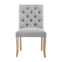 Load image into Gallery viewer, CHELSEA TOWNHOUSE GREY LINEN DINING CHAIR