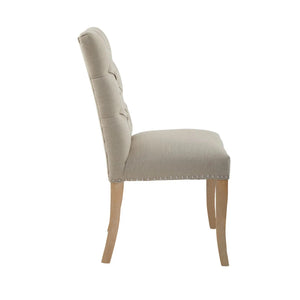  TOWNHOUSE NATURAL LINEN DINING CHAIR