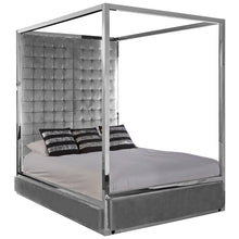 Load image into Gallery viewer, MONACO GREY VELVET BED