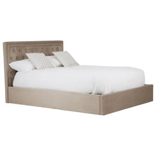 Load image into Gallery viewer, BURLEIGH MINK VELVET DOUBLE OTTOMAN BED