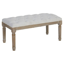 Load image into Gallery viewer, CHELSEA TOWNHOUSE CREAM LINEN BENCH