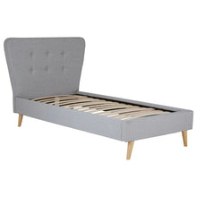 Load image into Gallery viewer, DENMARK SCANDINAVIAN LIGHT GREY SINGLE BED
