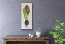 Load image into Gallery viewer, Organic Hyacinth Bulb Original Canvas By Kerrie Griffin The Interior Co