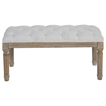 Load image into Gallery viewer, CHELSEA TOWNHOUSE CREAM LINEN BENCH