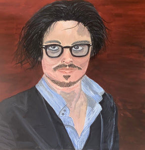 Johnny Depp Original Canvas By Kerrie Griffin  The InTerior Co 