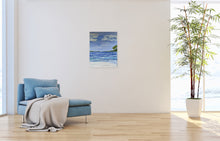 Load image into Gallery viewer, Footprints Seascape Original Canvas by Kerrie Griffin