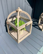 Load image into Gallery viewer, Set Of Two Chicken Wire Cage Lanterns

