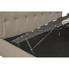 Load image into Gallery viewer, KENT KINGSIZE BEIGE HOPSACK VELVET BED