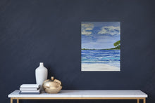 Load image into Gallery viewer, Footprints Seascape Original Canvas by Kerrie Griffin