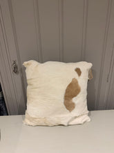 Load image into Gallery viewer, Animal Print Cushion Caramel and Ivory 
